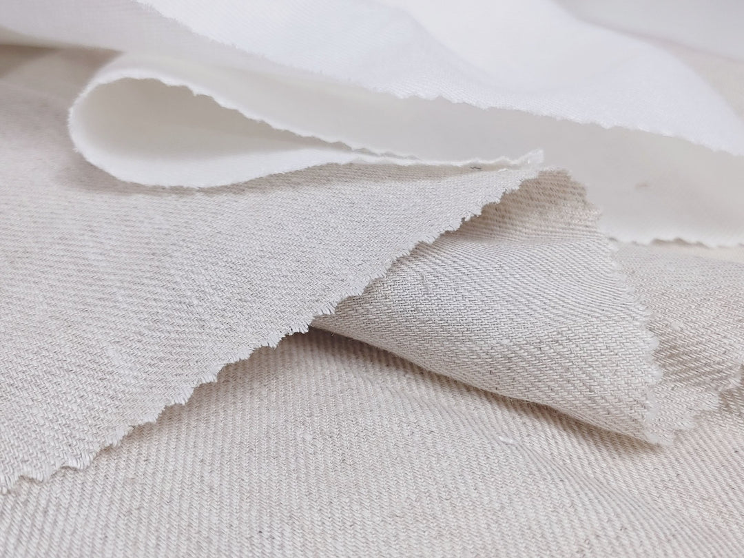 Classic Linen Twill Fabric: 100% Pure Linen, Medium Weight 7490 7615 7254 7255 7256 - The Linen Lab - Green