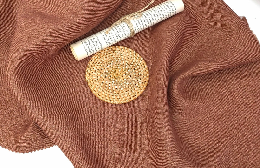 Classic Linen Twill Fabric: 100% Pure Linen, Medium Weight 7490 7615 7254 7255 7256 - The Linen Lab - Green