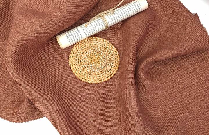 Classic Linen Twill Fabric: 100% Pure Linen, Medium Weight 7490 7615 7254 7255 7256 - The Linen Lab - Green