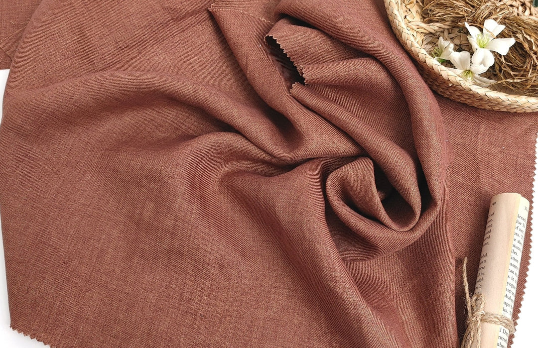 Classic Linen Twill Fabric: 100% Pure Linen, Medium Weight 7490 7615 7254 7255 7256 - The Linen Lab - Green