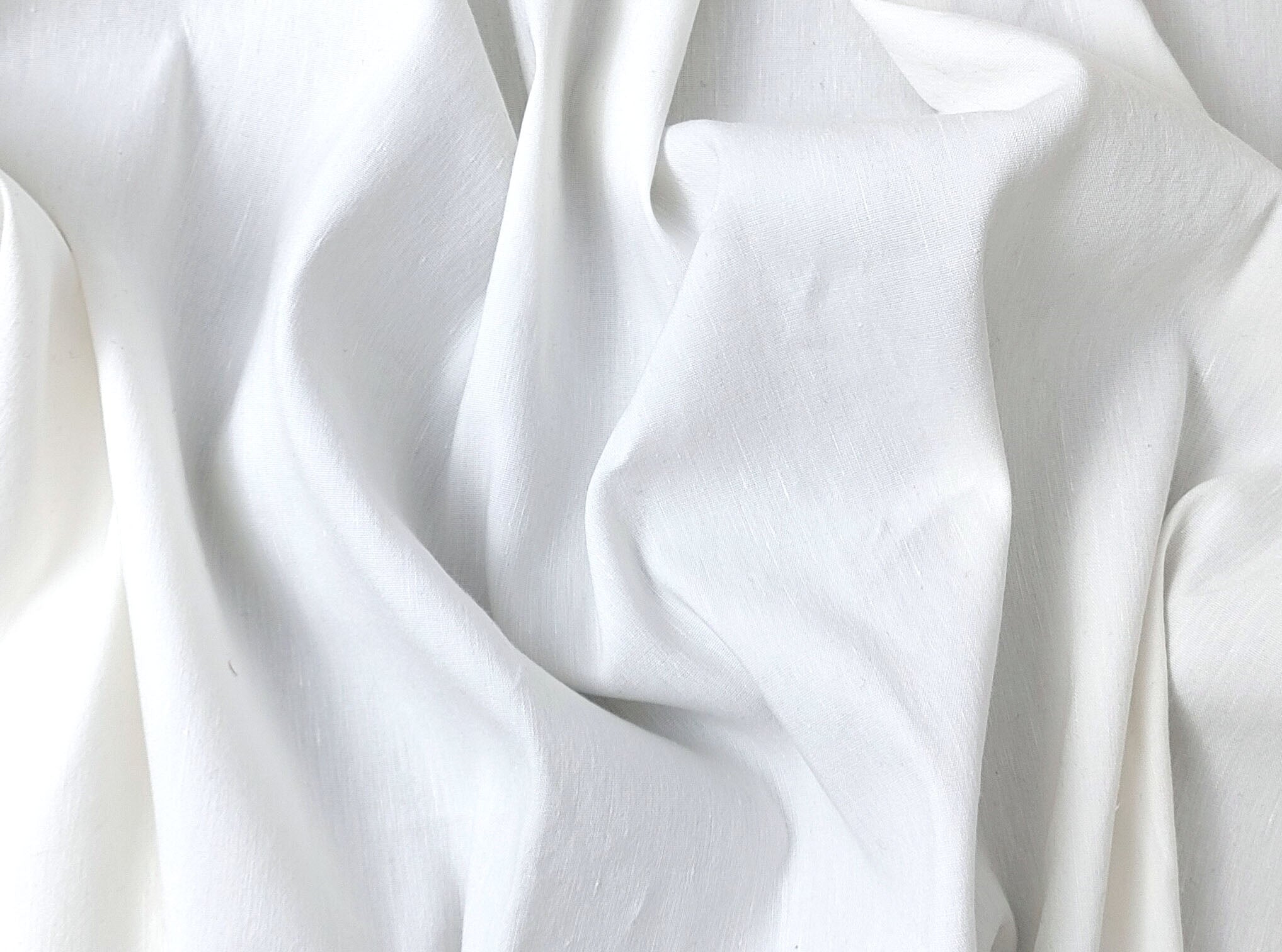 Donna Linen - High Density Linen Rayon Stretch Fabric 4025 4024 5982 4803 4579 4578 4023 3978 - The Linen Lab - White