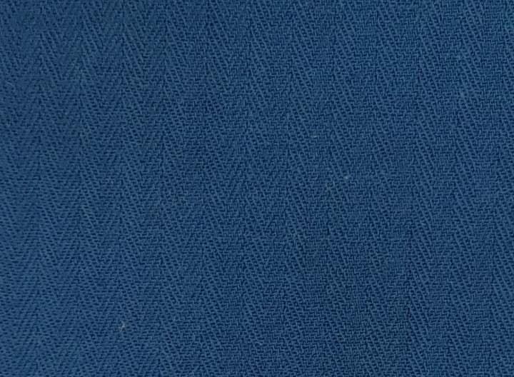 Double-Faced Herringbone Twill: 100% Cotton Fabric 7216 7215 - The Linen Lab - Blue