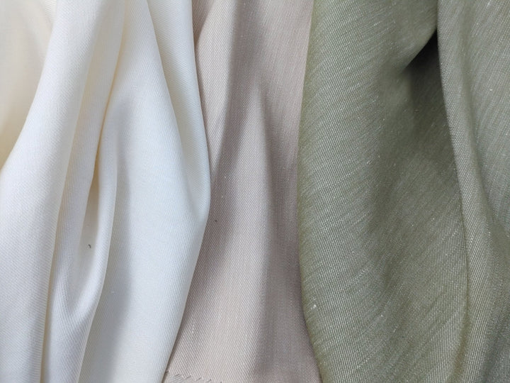 Elevated Comfort: Linen Rayon Twill Stretch Fabric 4232 4420 4580 4581 6428 6429 6430 - The Linen Lab - Blue