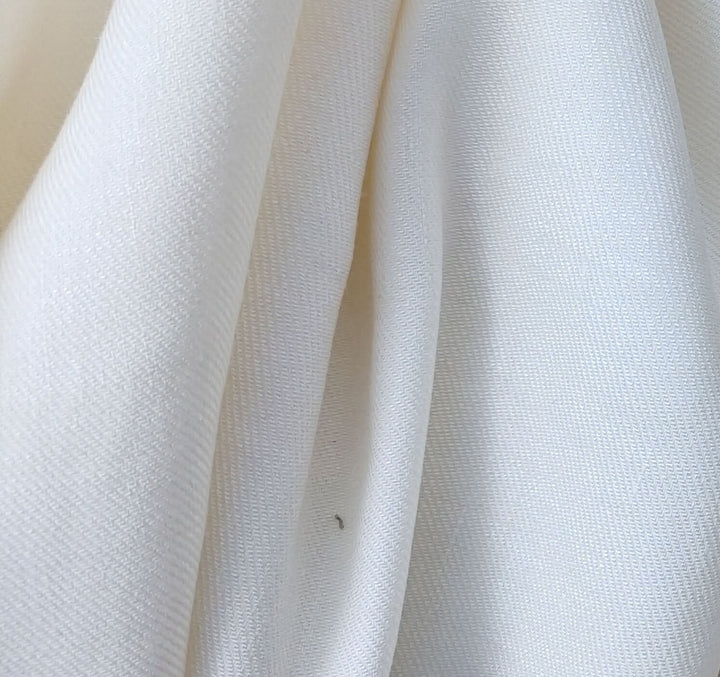 Elevated Comfort: Linen Rayon Twill Stretch Fabric 4232 4420 4580 4581 6428 6429 6430 - The Linen Lab - Ivory