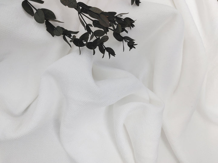 Heavy Weight Linen Rayon Stretch Fabric with Dobby Weave and Excellent Drape 6317 6414 6874 7229 - The Linen Lab - Black