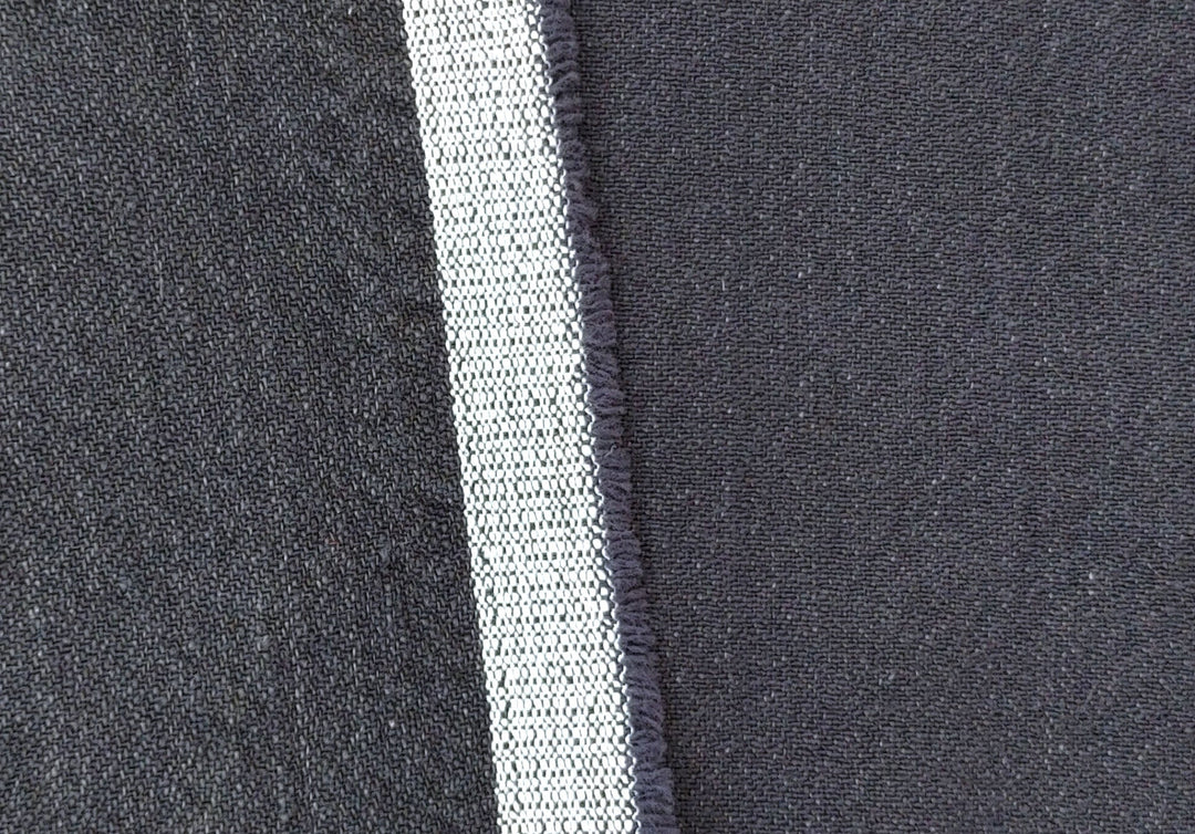 Heavyweight Linen Cotton Twill Fabric with Two-Tone Chambray 7258 7259 7331 7332 - The Linen Lab - Beige