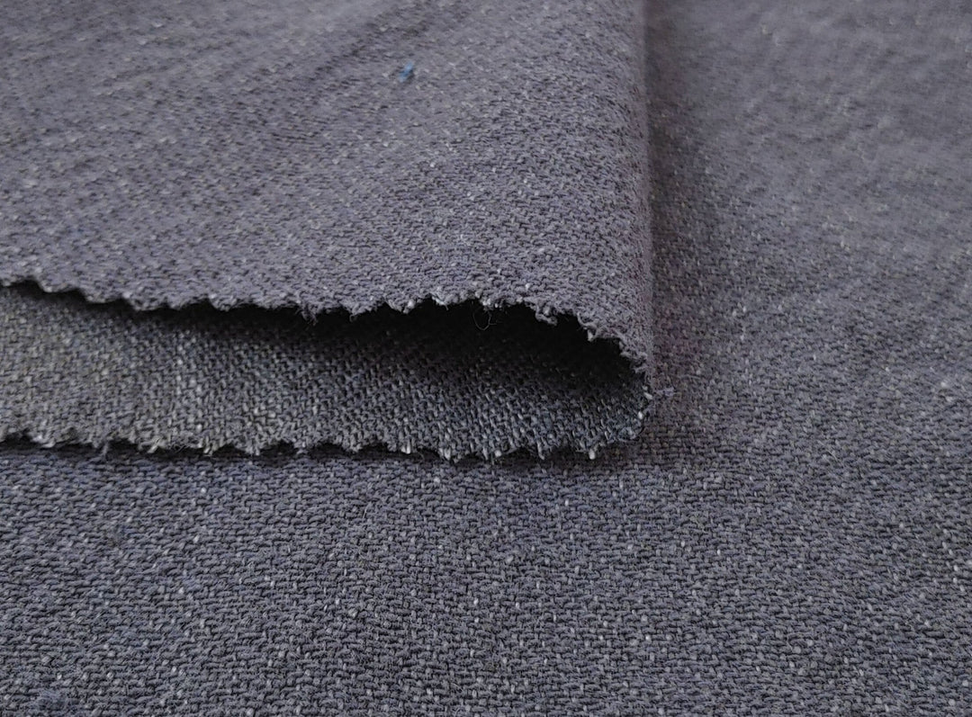 Heavyweight Linen Cotton Twill Fabric with Two-Tone Chambray 7258 7259 7331 7332 - The Linen Lab - Beige
