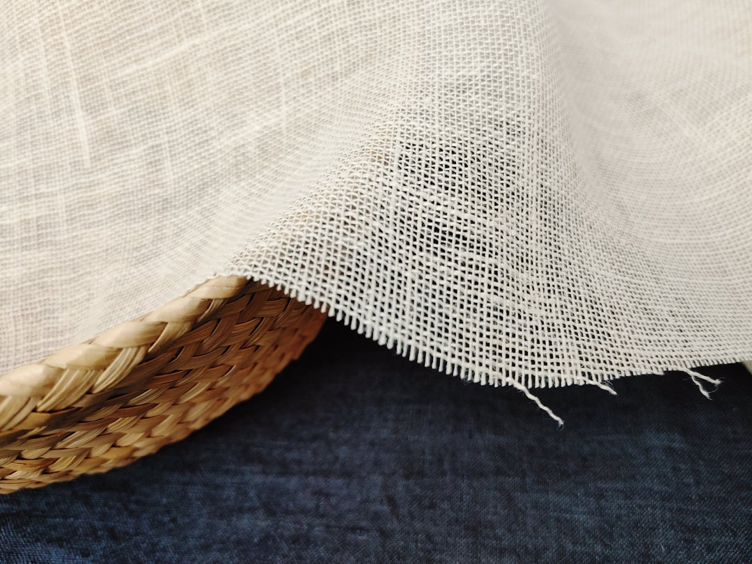 Hemp Mesh Fabric 840 - The Linen Lab - Ivory