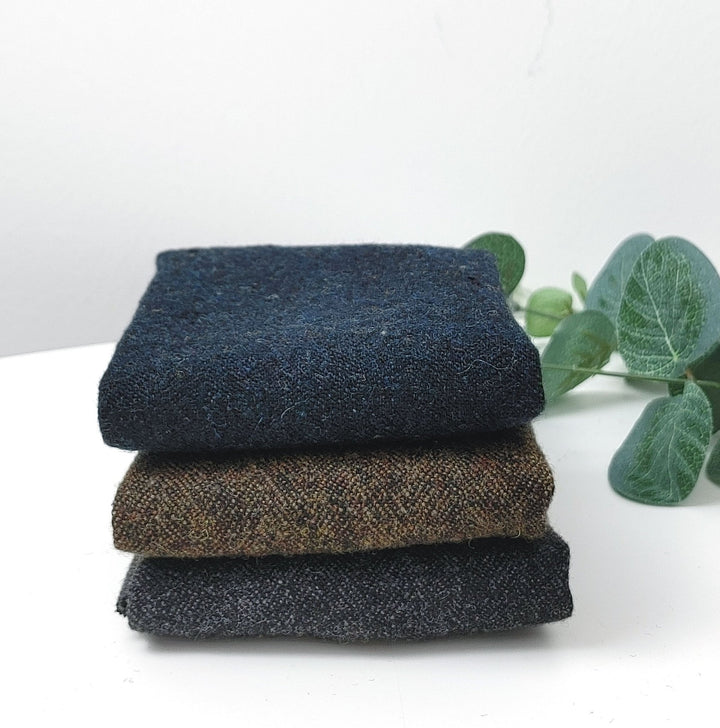 Heritage Blend: Wool Linen HBT Herringbone Twill Fabric 7671 7687 7763 - The Linen Lab - Brown
