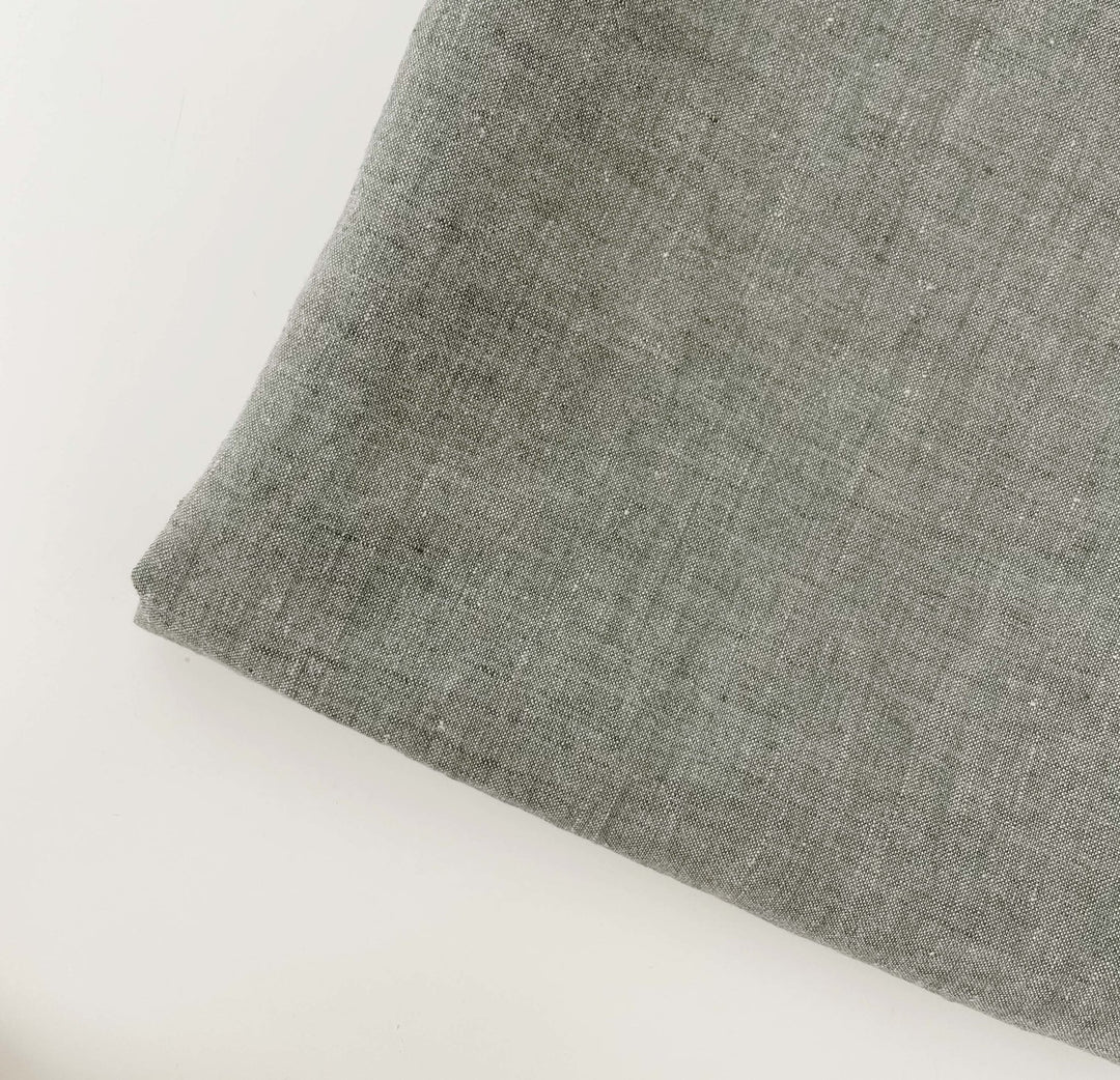 High Twisted Linen Dot Shape Fabric 6924 6927 - The Linen Lab - Blue