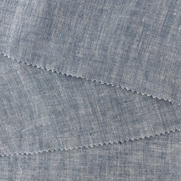 High Twisted Linen Dot Shape Fabric 6924 6927 - The Linen Lab - Blue