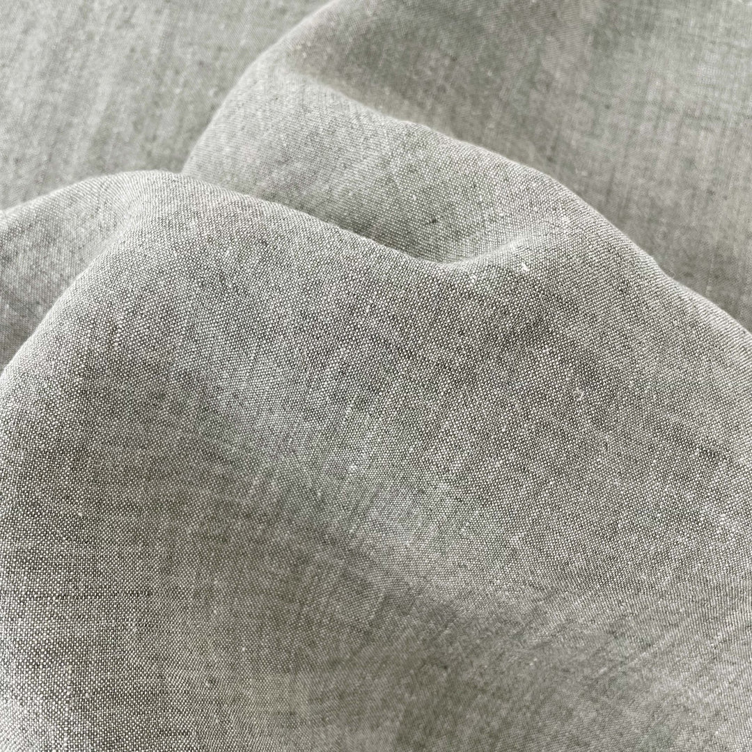 High Twisted Linen Dot Shape Fabric 6924 6927 - The Linen Lab - Green