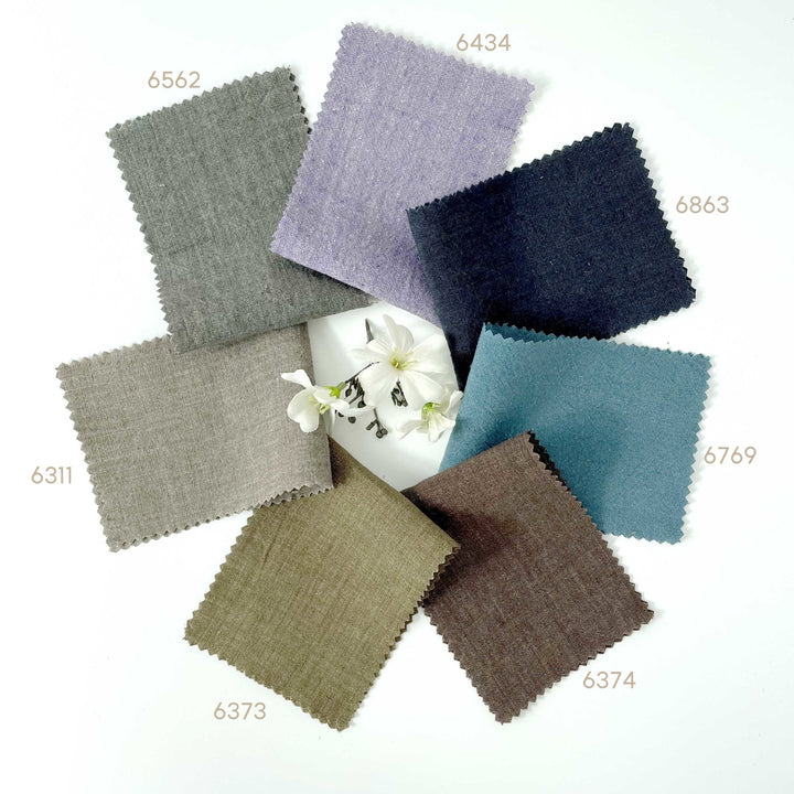 HIGH TWISTED LINEN FABRIC 6373 6374 6562 6311 6769 6863 - The Linen Lab - VIOLET