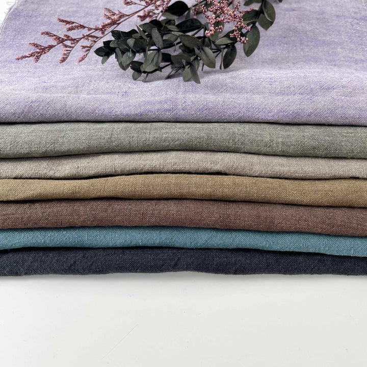 HIGH TWISTED LINEN FABRIC 6373 6374 6562 6311 6769 6863 - The Linen Lab - VIOLET