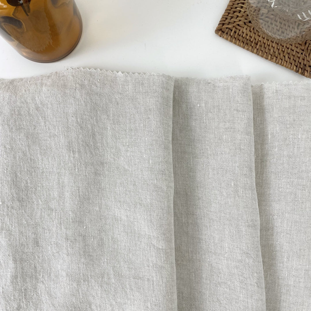Light Weight High Twisted Linen Fabric 21s 6708 6195 6315 4895 - The Linen Lab - Light Natural