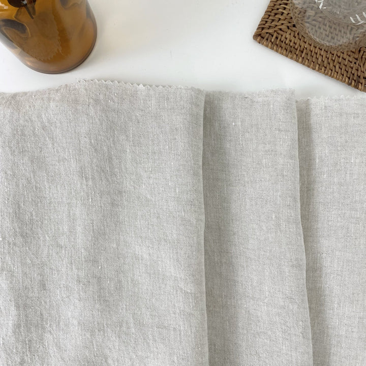 Light Weight High Twisted Linen Fabric 21s 6708 6195 6315 4895 - The Linen Lab - Light Natural