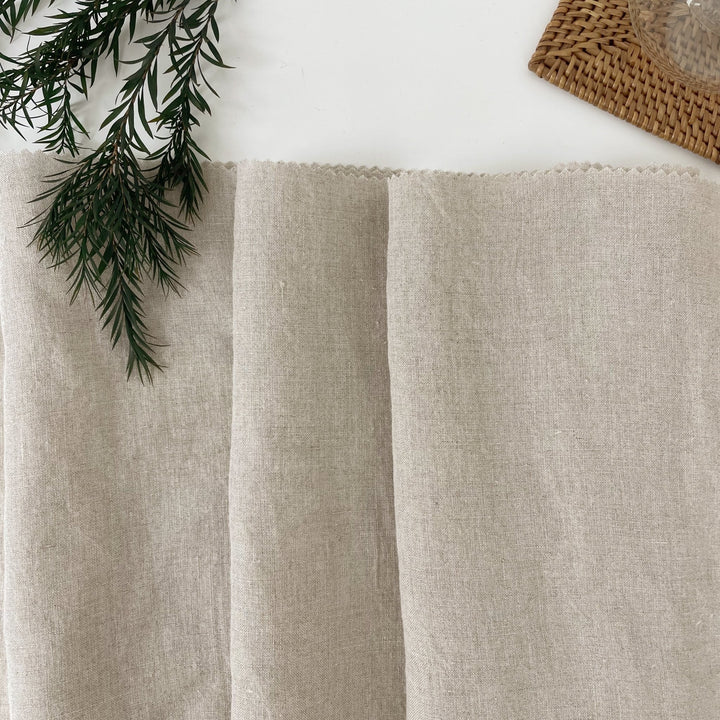 Light Weight High Twisted Linen Fabric 21s 6708 6195 6315 4895 - The Linen Lab - Light Natural
