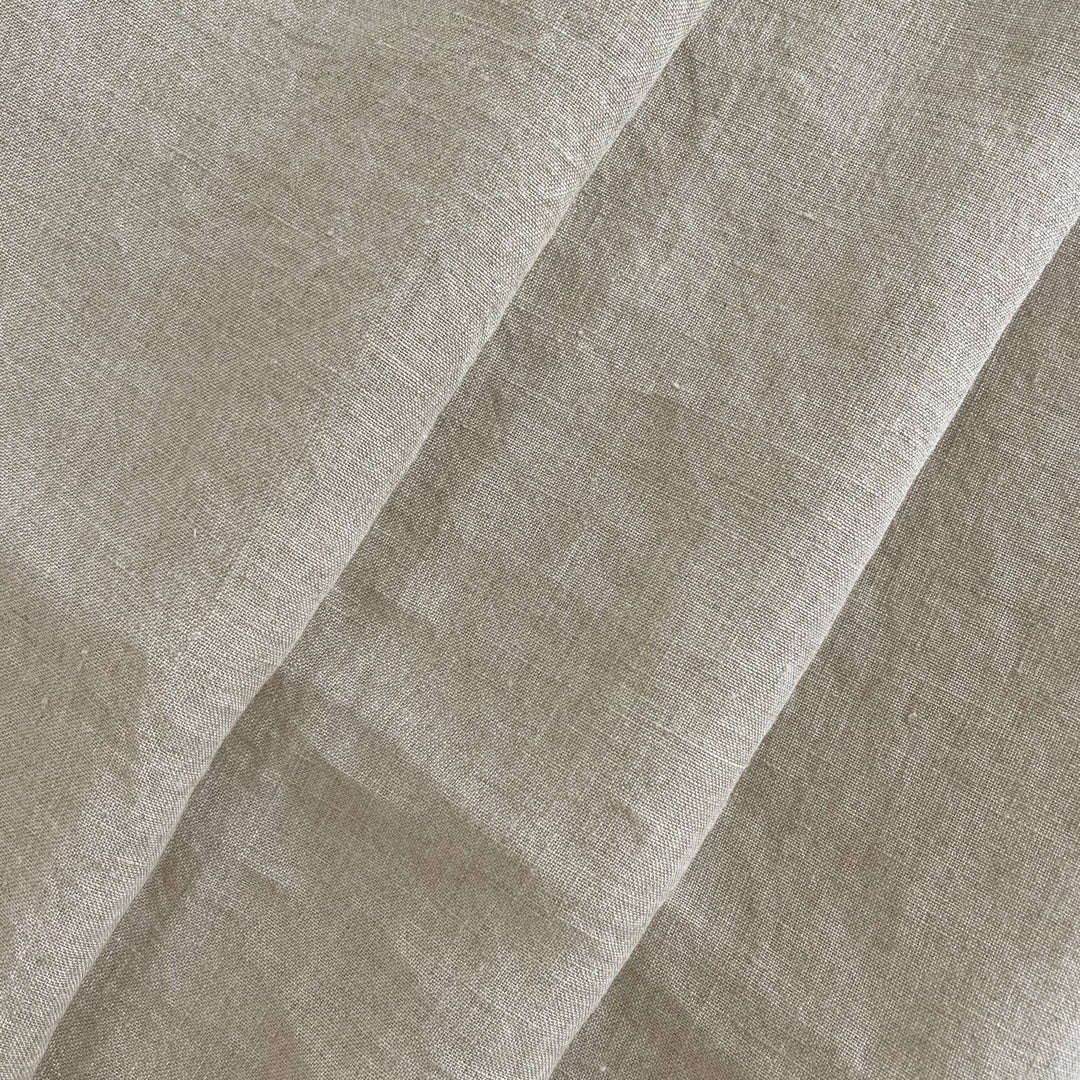 Light Weight High Twisted Linen Fabric 21s 6708 6195 6315 4895 - The Linen Lab - Dark Natural