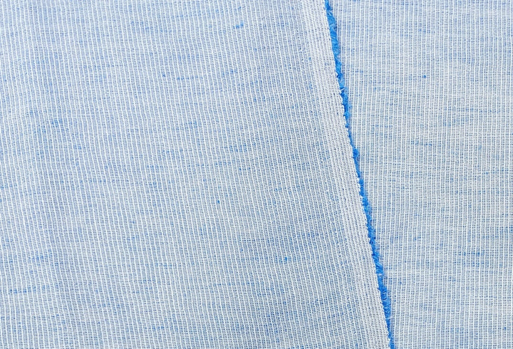 Light Weight Linen Cotton Stripe Fabric with Subtle Wrinkle Effect 7790 7791 7792 7793 7794 - The Linen Lab - Brown