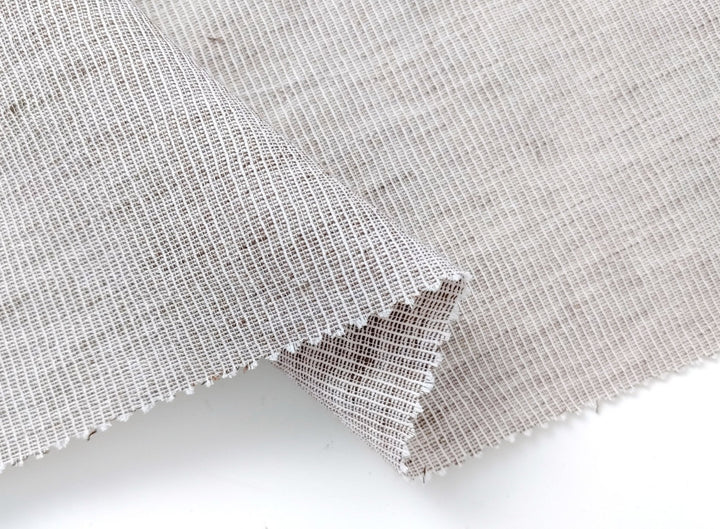 Light Weight Linen Cotton Stripe Fabric with Subtle Wrinkle Effect 7790 7791 7792 7793 7794 - The Linen Lab - Green