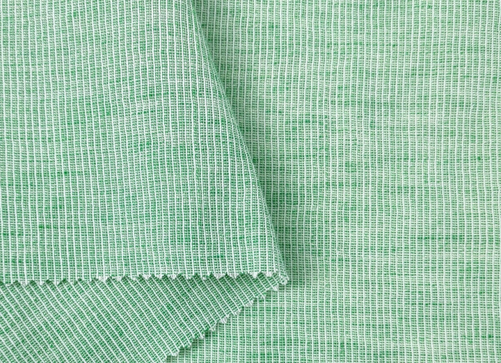 Light Weight Linen Cotton Stripe Fabric with Subtle Wrinkle Effect 7790 7791 7792 7793 7794 - The Linen Lab - Orange