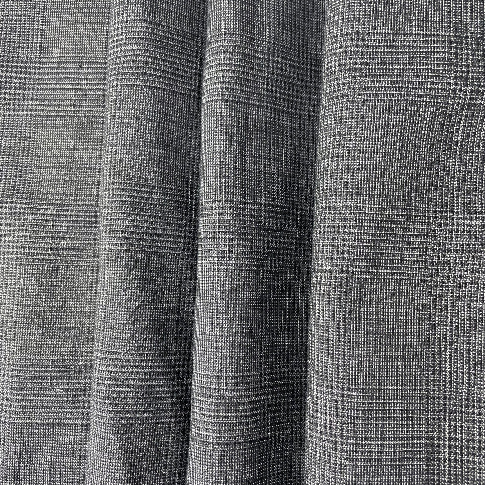 Linen Blend Glossy Fabric 6631 6599 - The Linen Lab - 6599 GREY