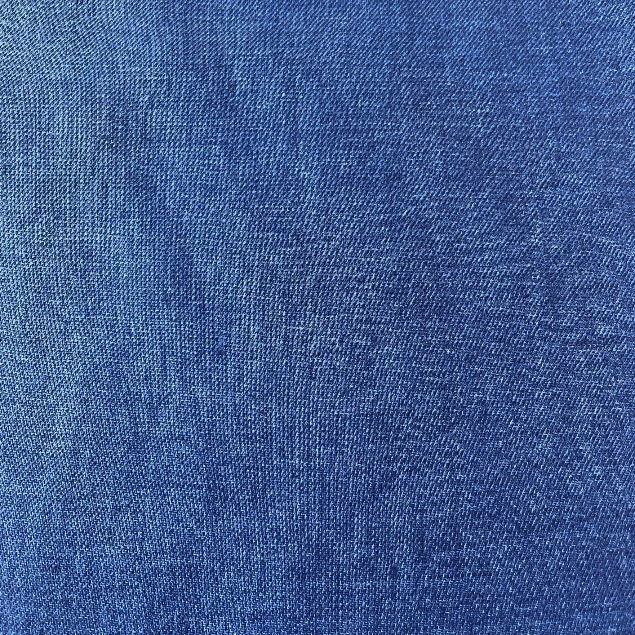 Linen Blue Twill Fabric 3943 - The Linen Lab - Blue