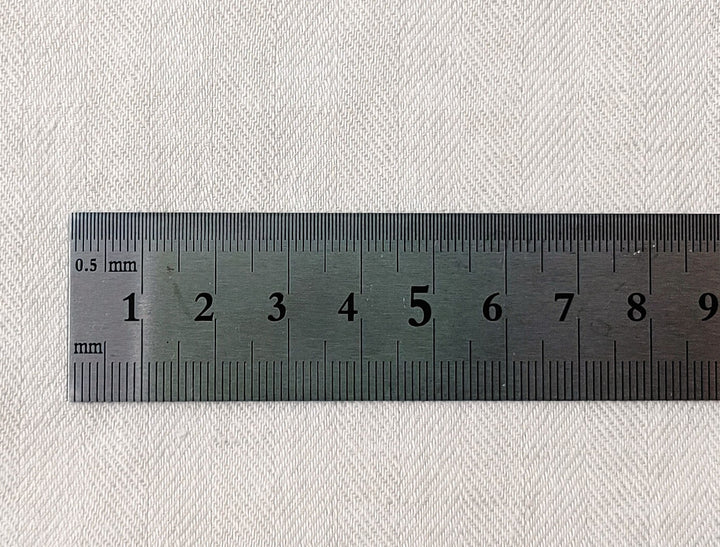 Linen Cotton Chambray Herringbone Twill (HBT) Fabric 7169 7170 7344 - The Linen Lab - Beige(light)