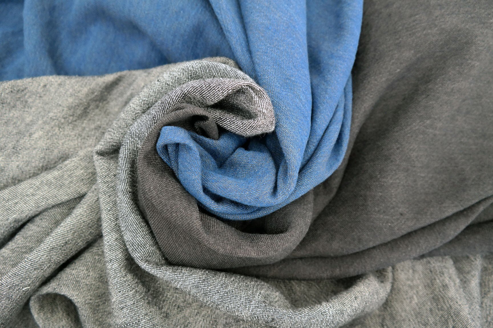 Linen Cotton Denim Twill Fabric (6913 6915 6916 6914) - The Linen Lab - navy