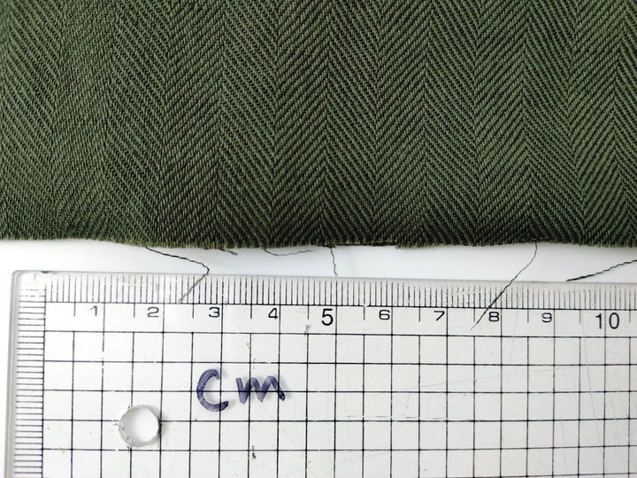 Linen Cotton HBT Herringbone Twill Solid Fabric Medium Weight 6678 6707 6820 7095 7659 7660 7661 - The Linen Lab - Black