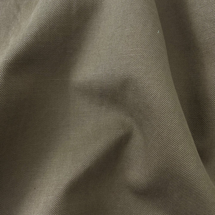 Linen Cotton Twill Fabric 7157 6943 - The Linen Lab - 6943 KHAKI