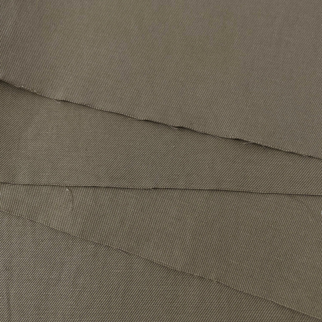 Linen Cotton Twill Fabric 7157 6943 - The Linen Lab - 6943 KHAKI