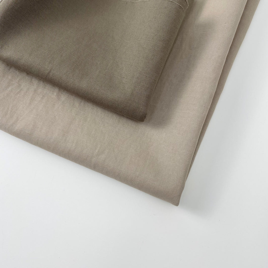 Linen Cotton Twill Fabric 7157 6943 - The Linen Lab - 7157 BEIGE