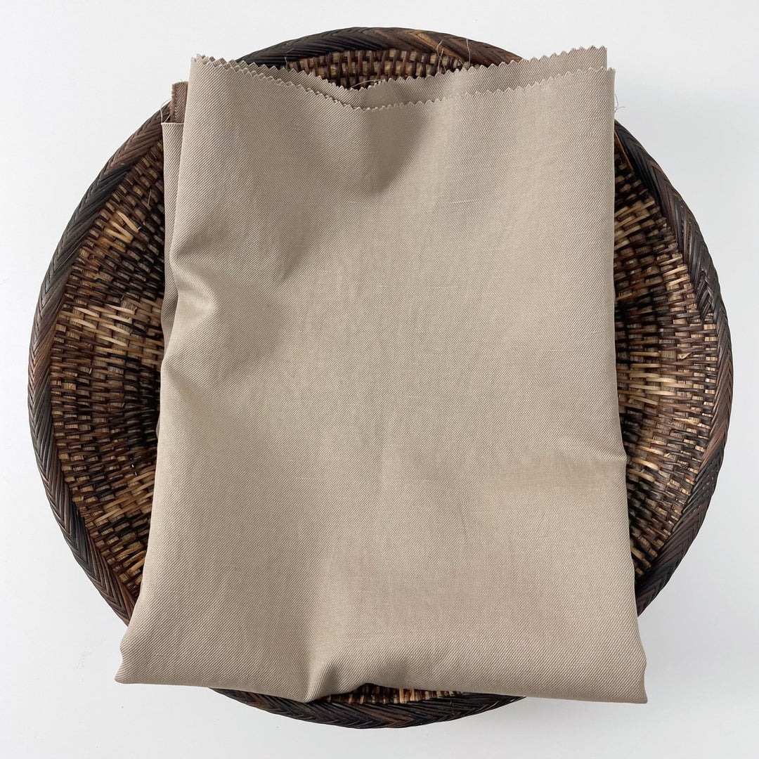Linen Cotton Twill Fabric 7157 6943 - The Linen Lab - 7157 BEIGE