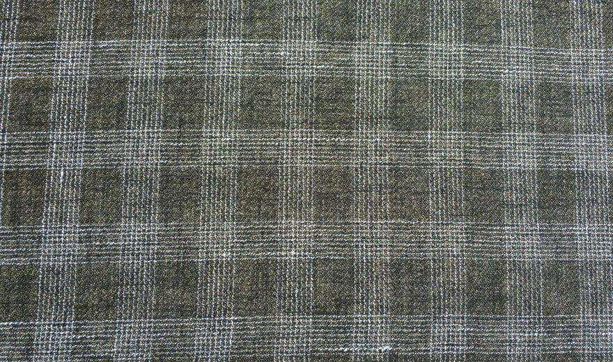 Linen Double Face Tweed Plaid Fabric (6004 6409 6410) - The Linen Lab - Yellow