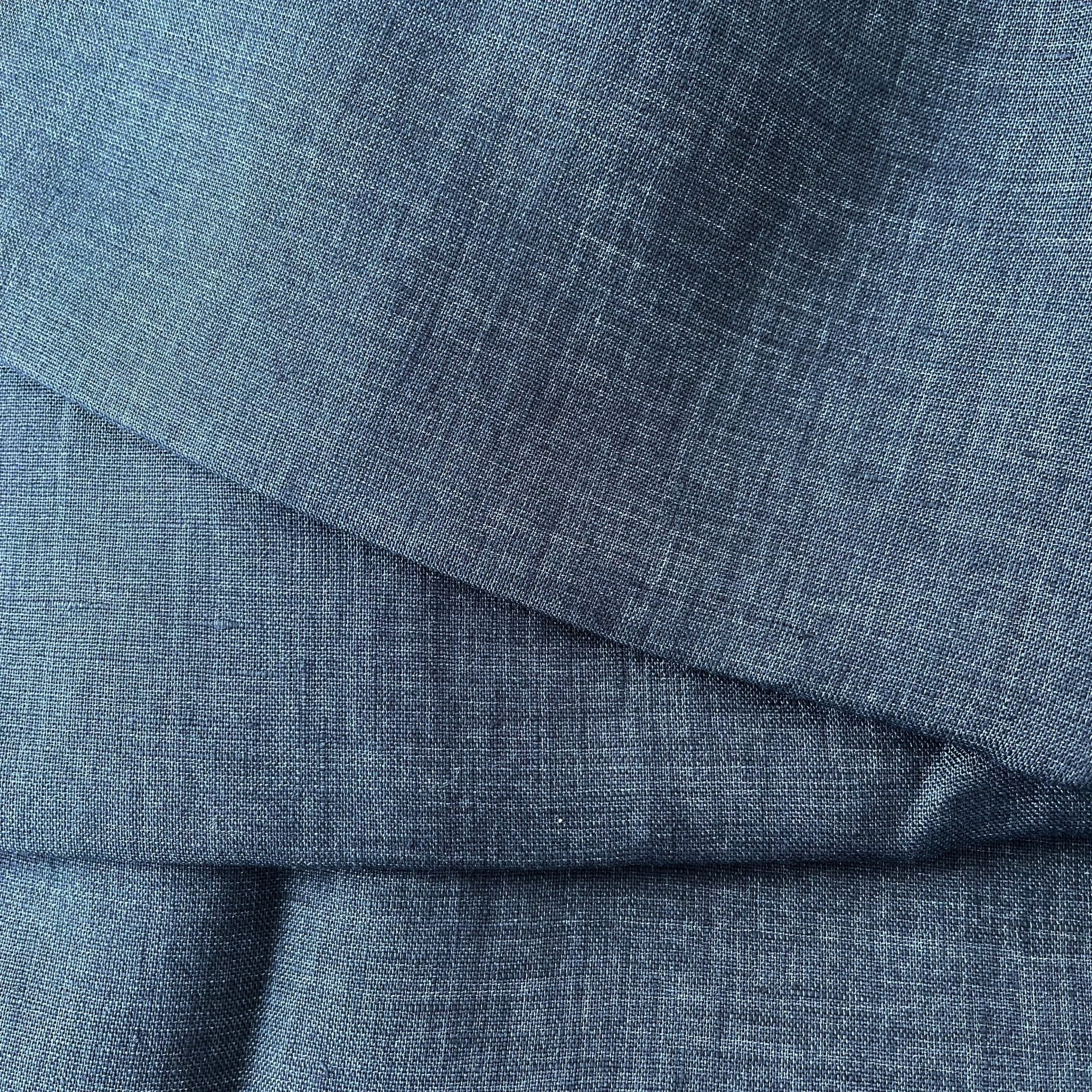 Linen Fabric Light Weight Soft Touch 21S 7115 7031 6785 6271 - The Linen Lab - Blue
