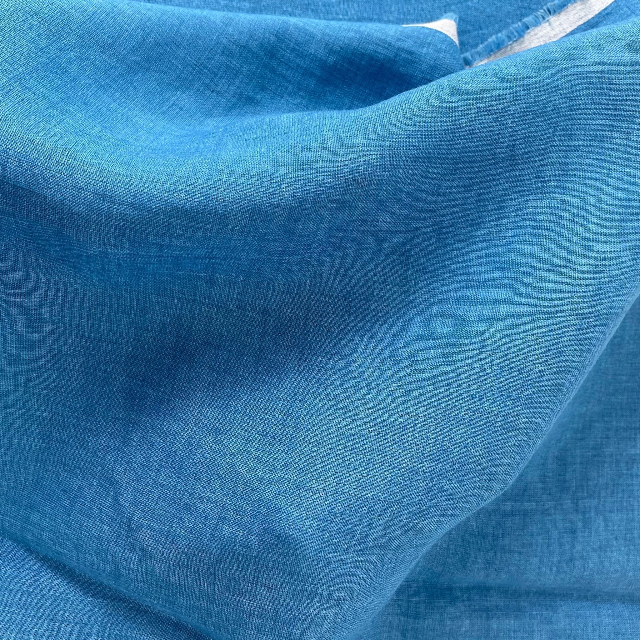 Linen Fabric Light Weight Soft Touch 21S 7115 7031 6785 6271 - The Linen Lab - Blue(dark)
