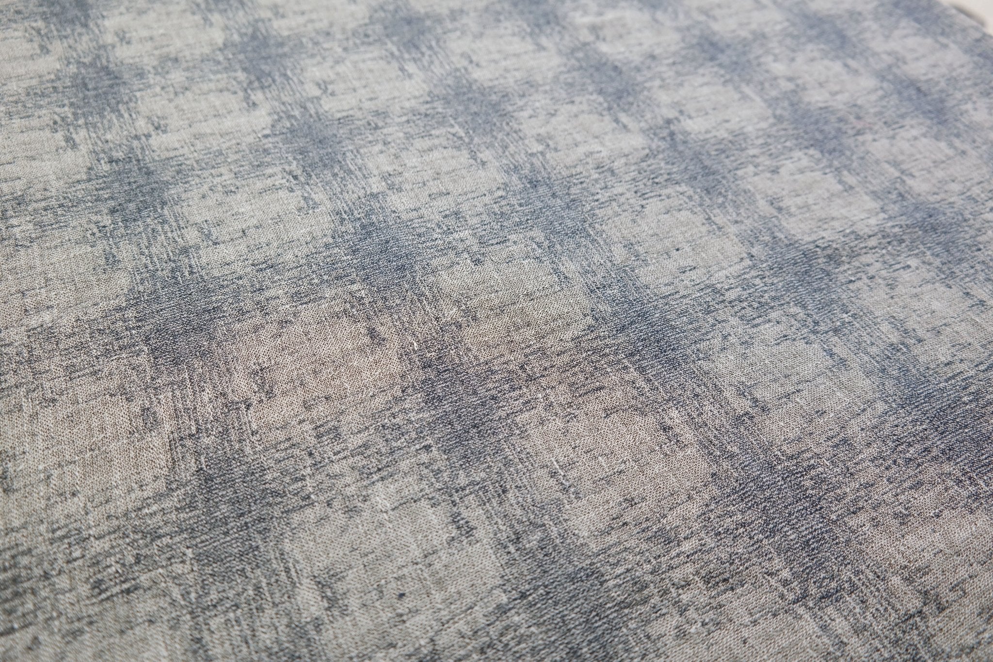 Linen Geometric Jacquard Fabric (6649) - The Linen Lab - Navy