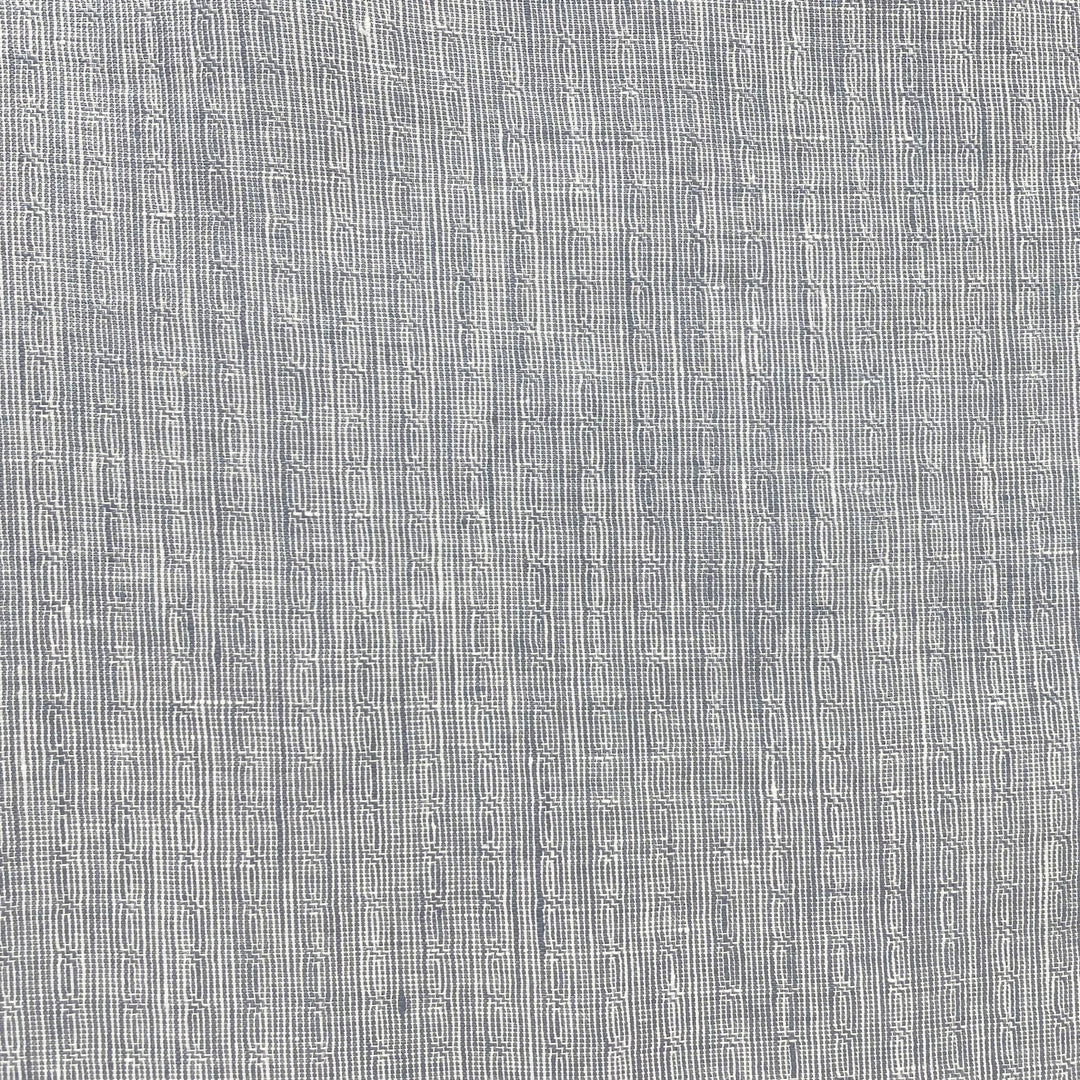 Linen Jacquard Small Pattern Fabric 4888 4887 - The Linen Lab - Grey