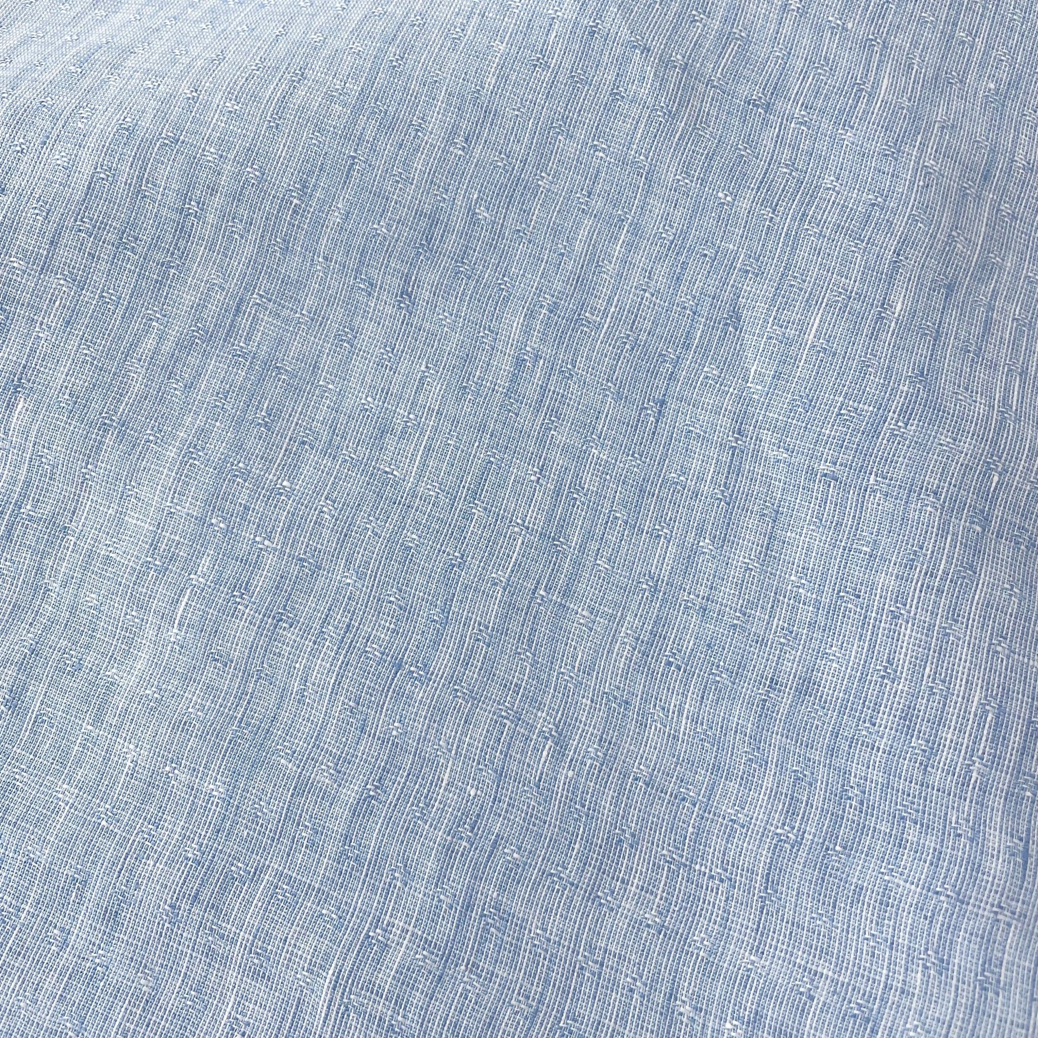 Linen Jacquard Small Pattern Fabric 4888 4887 - The Linen Lab - Grey