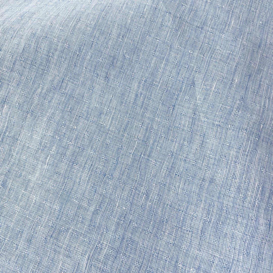 Linen Jacquard Small Pattern Fabric 4888 4887 - The Linen Lab - Grey
