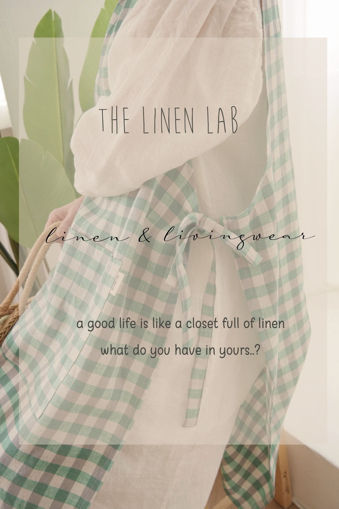 Linen Kitchen Cloth Towel Waffle Shape - The Linen Lab - Natural