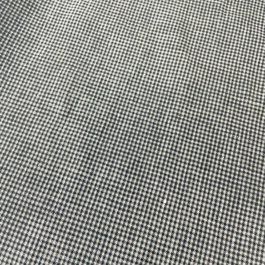 Linen Mini Gingham Check 6793 6794 - The Linen Lab - 6793 BLACK