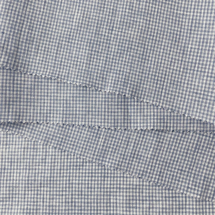 Linen Mini Gingham Check 6793 6794 - The Linen Lab - 6794 BLUE