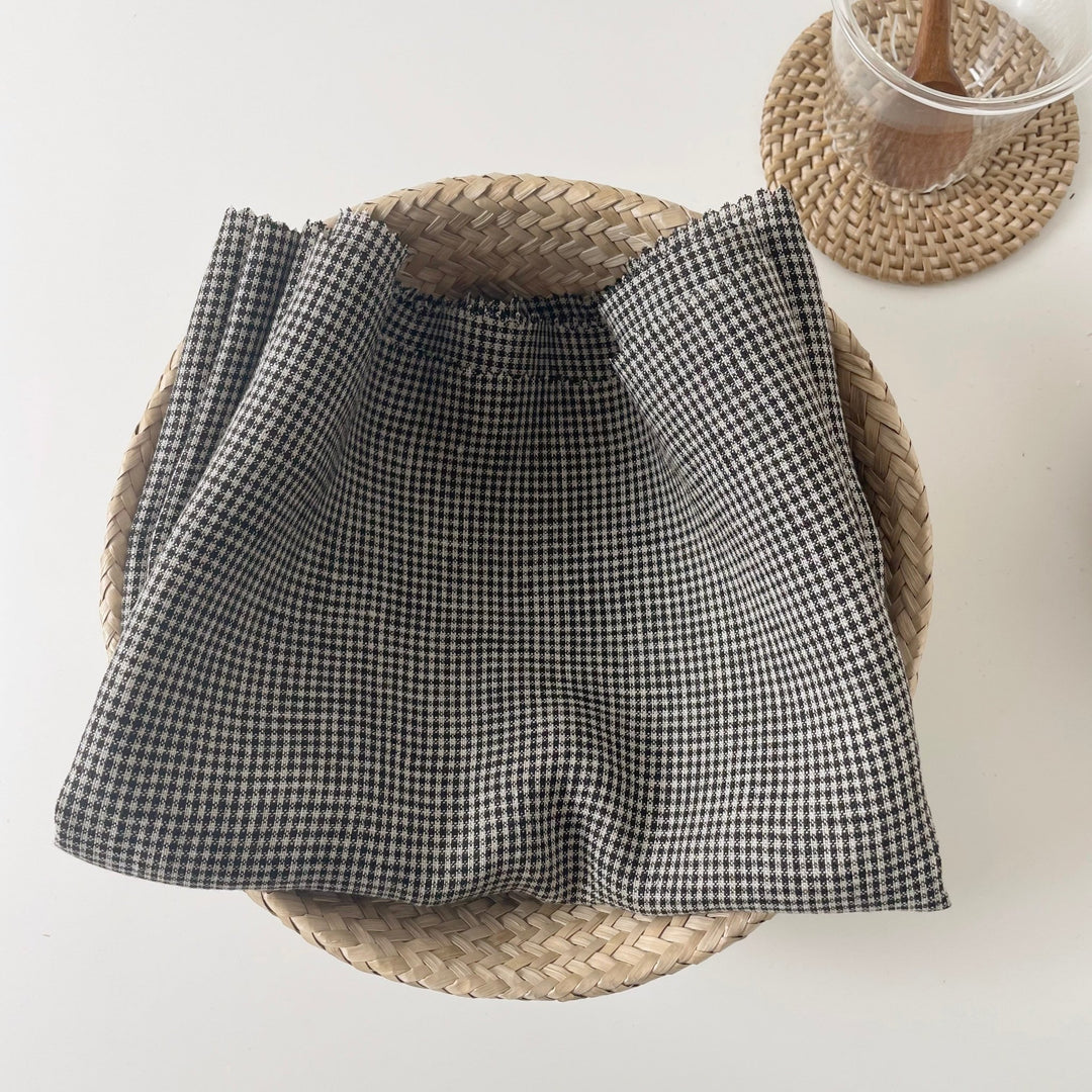 Linen Mini Gingham Check 6793 6794 - The Linen Lab - 6794 BLUE