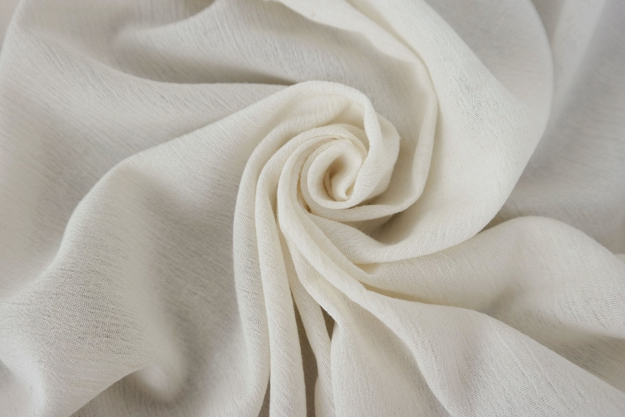 Linen Rayon 30s Wrinkled Fabric - The Linen Lab - Light Natural
