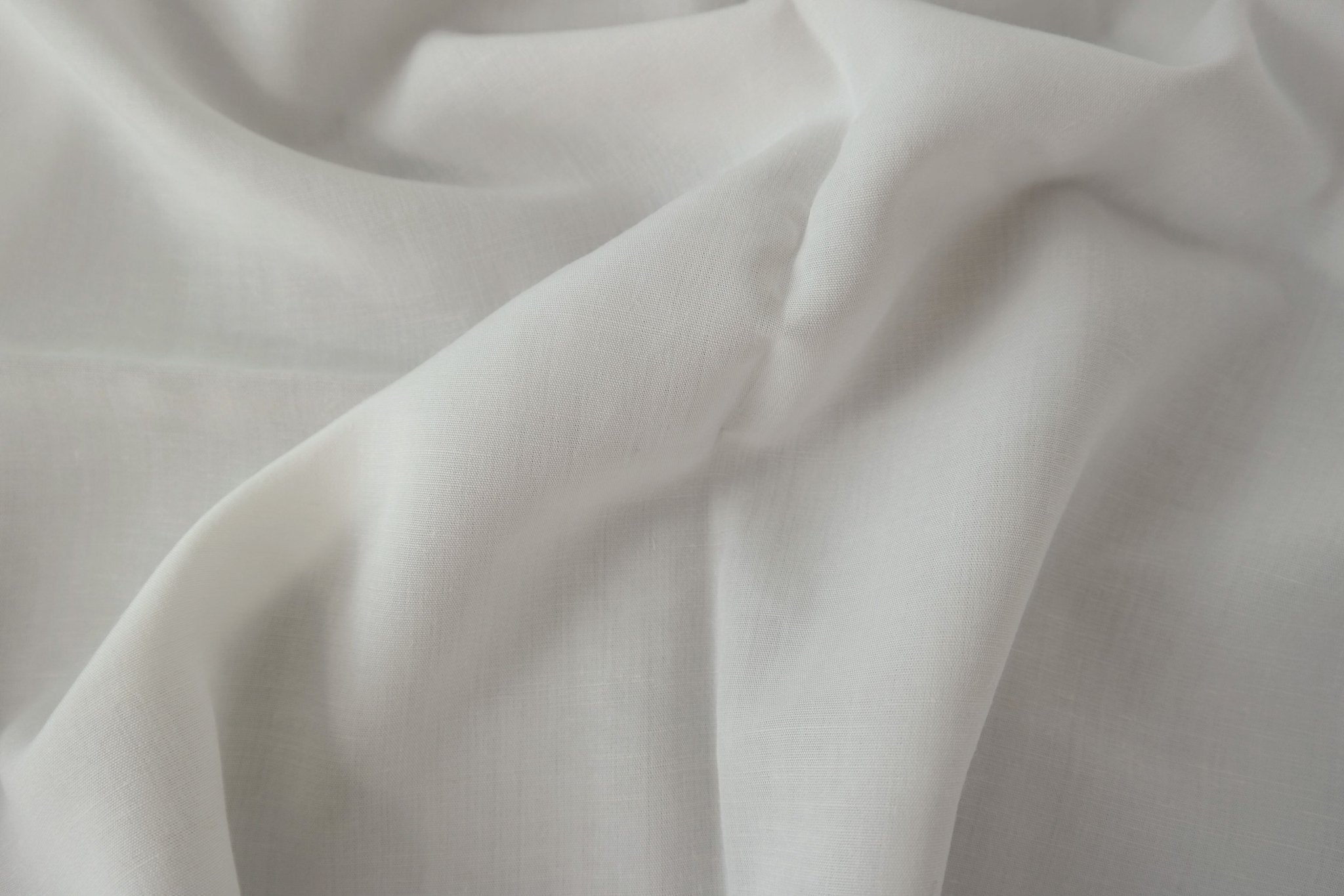 Linen Rayon 40s Thin Fabric 915 967 - The Linen Lab - white