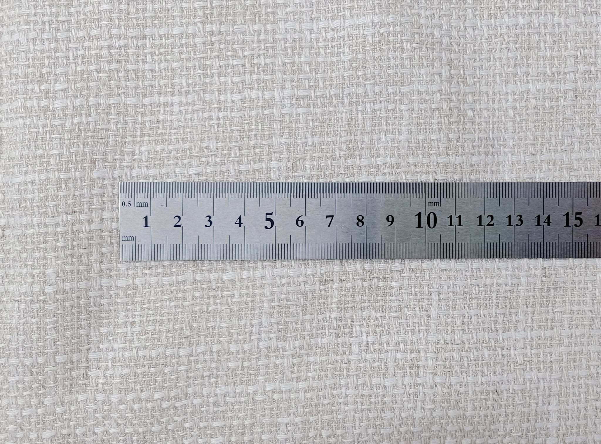 Linen Rayon Natural Tweed Fabric 306 - The Linen Lab - Natural