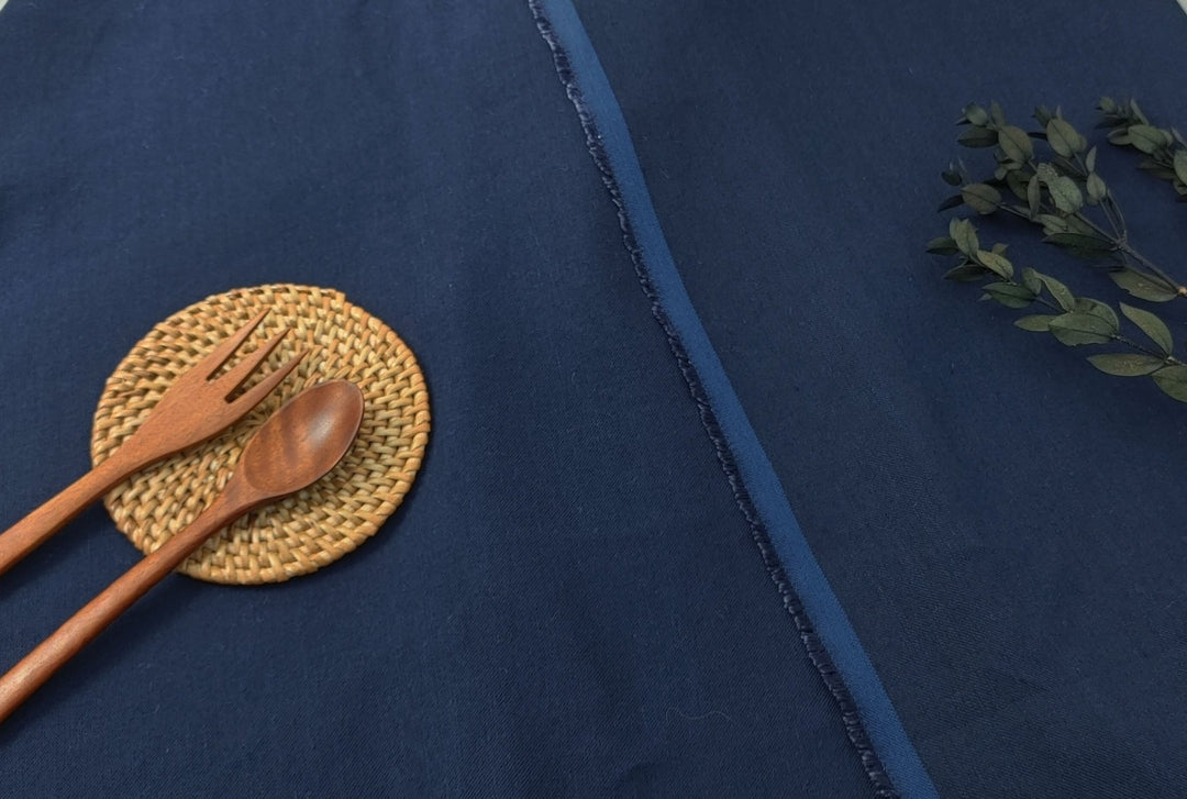 Linen Tencel Twill Fabric for Versatile and Elegant Creations 3217 6895 3530 - The Linen Lab - Navy