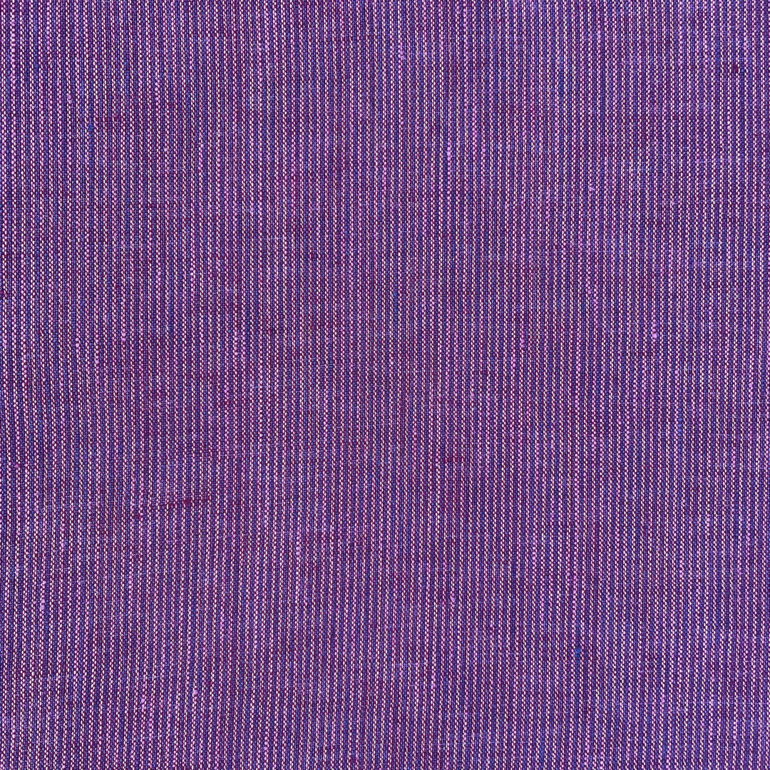 Linen Violet Stripe Fabric 6755 - The Linen Lab - Violet